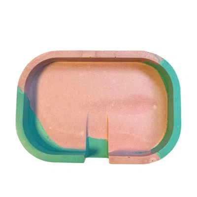 By Shax Green / Pink / Purple Rustic Soap Dish