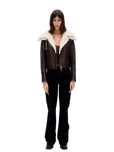 Pcfg Store Double Collar Leather Jacket