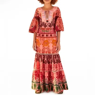 Farm Rio Ainika Print Macaws Maxi Dress In Multi In Multi