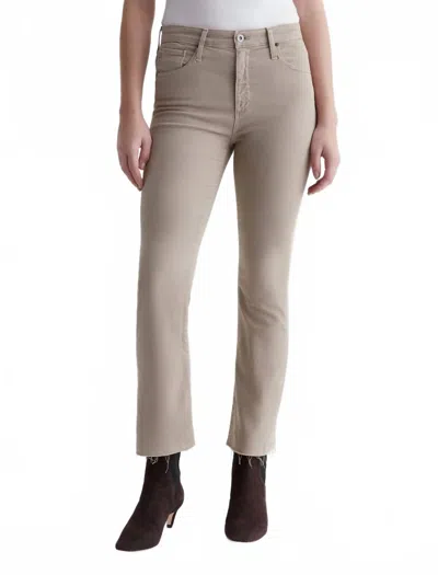 Ag Farrah Boot Crop Jeans In Sulfur Desert Taupe
