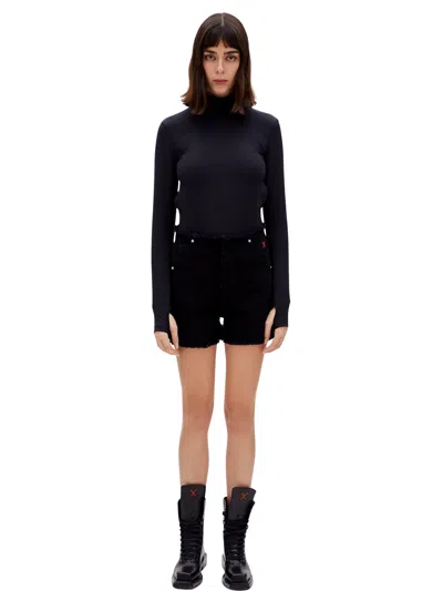 Pcfg Store High Waist Denim Shorts