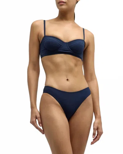 Ulla Johnson Zahara Dani Bikini Set In Midnight