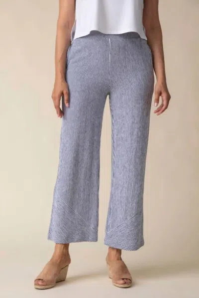 Habitat Pasadena Stripe Veranda Pant In Black/white In Gray