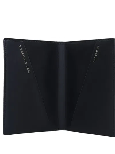 Smythson Crocodile-embossed Passport Holder