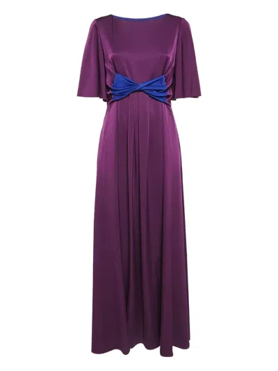 Pre-owned Paule Ka Bow-detail Maxi Dress