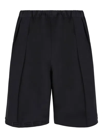 Tommy Hilfiger Elastic-waistband Logo Shorts In Blue