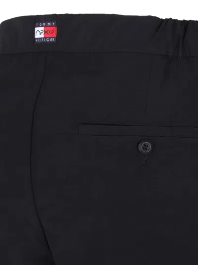 Tommy Hilfiger Elastic-waistband Logo Shorts In Blue