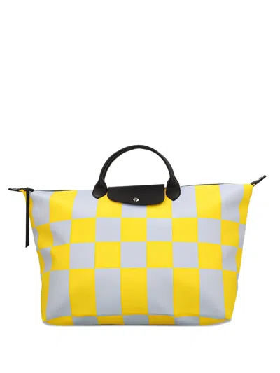Longchamp Medium Checkerboard-pattern Tote Bag