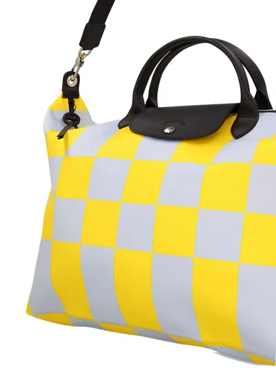 Longchamp Medium Checkerboard-pattern Tote Bag