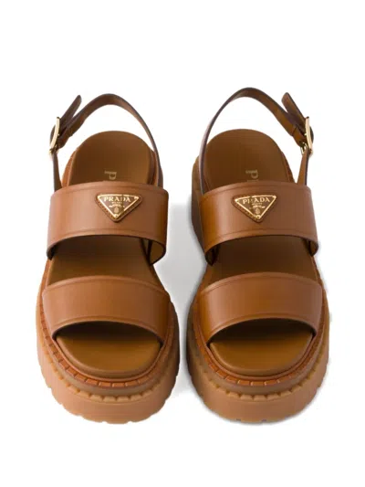 Prada 55mm Buckle-strap Platform Sandals