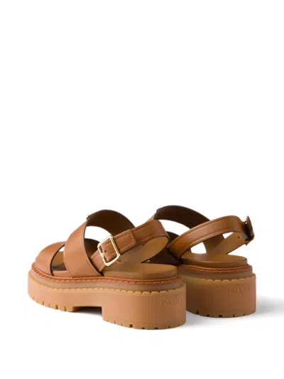Prada 55mm Buckle-strap Platform Sandals