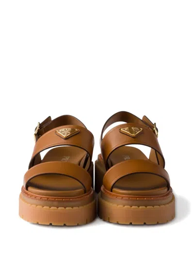 Prada 55mm Buckle-strap Platform Sandals