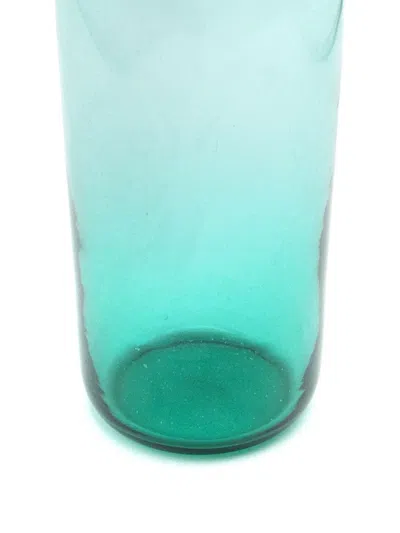 Bitossi Home Cylindrical Glass Decanter (25cm) In Blue