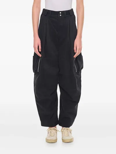 Mordecai Cargo Pocket Trousers In Black