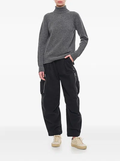 Mordecai Cargo Pocket Trousers In Black