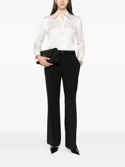 Vince Flared-leg Tailored Trousers In Black