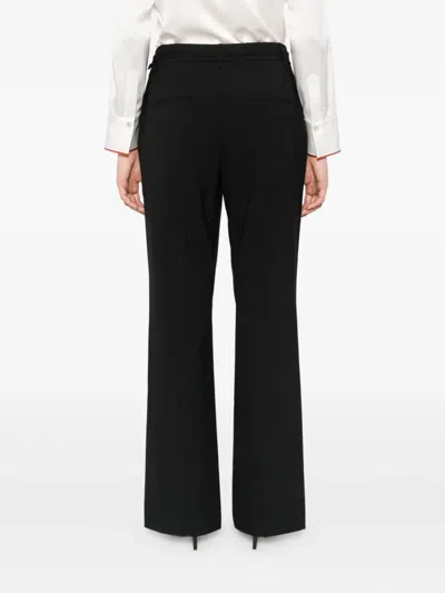 Vince Flared-leg Tailored Trousers In Black