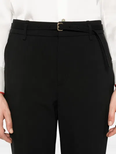 Vince Flared-leg Tailored Trousers In Black