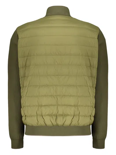 Moorer Quilted-design Jacket In Green