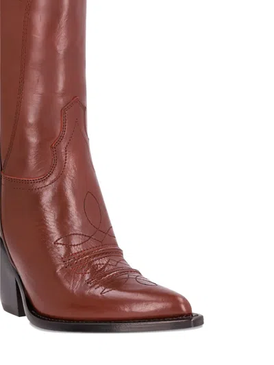 Sonora Leather Pointed-toe Boots