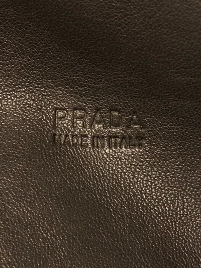 Pre-owned Prada Leather Belt In Gray