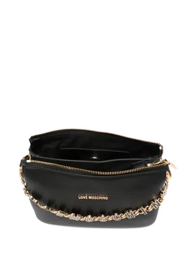 Love Moschino Chain-embellished Tote Bag In Black