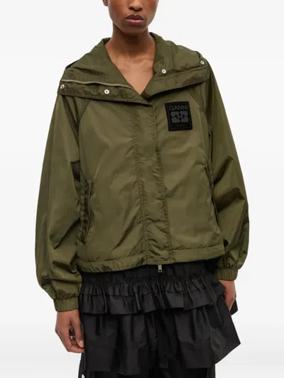 Ganni Flyweight Nylon Jacket Kalamata