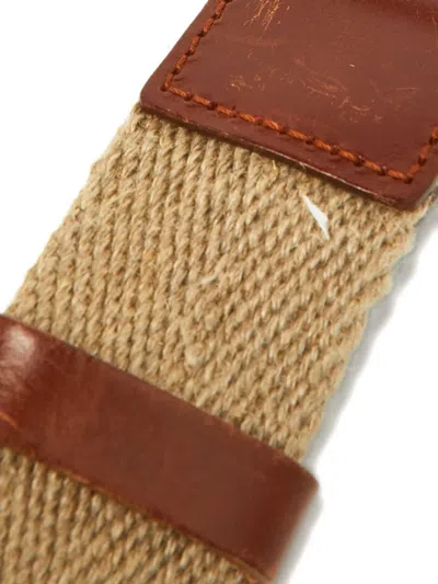 Pre-owned Dolce & Gabbana Canvas Belt In Neutral