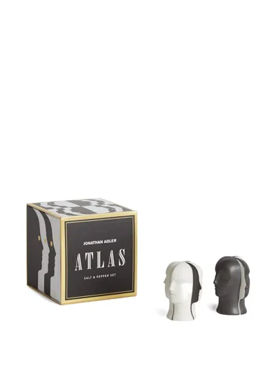 Jonathan Adler Head-shaped Salt And Pepper (set Of Two) In Multi