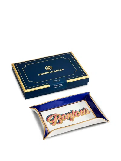 Jonathan Adler Bonjour Valet Decorative Tray In Multi