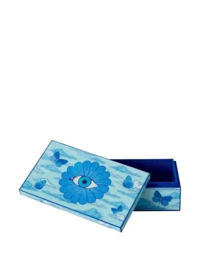 Jonathan Adler Butterfly-motif Decorative Box In Blue