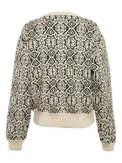 Pre-owned Chloé Intarsia Crew-neck Sweater