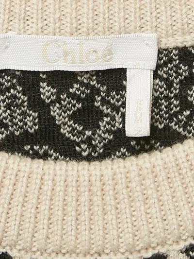 Pre-owned Chloé Intarsia Crew-neck Sweater