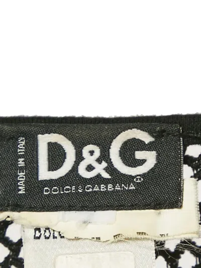 Pre-owned D&g Lace Mesh Top In Black