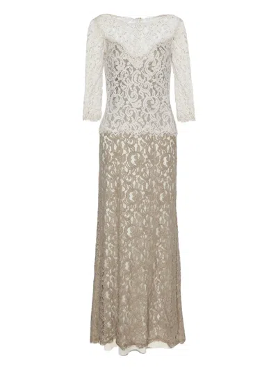 Pre-owned Tadashi Shoji Lace Layered Gown