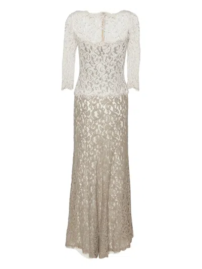 Pre-owned Tadashi Shoji Lace Layered Gown