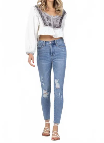 Judy Blue Women's High Waisted Skinny Jeans In Blue In Blue