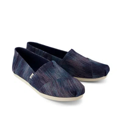 Toms Shoes Alpargata Navy Novelty Denim