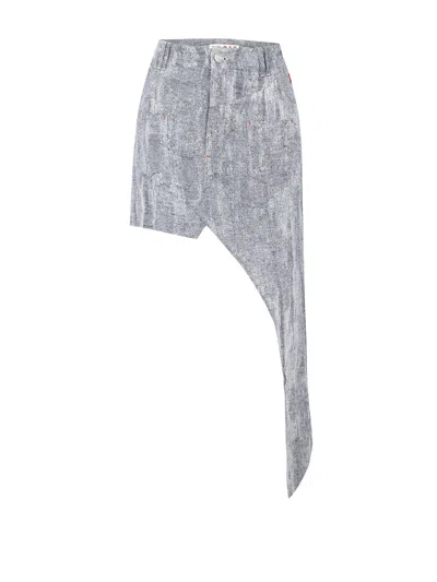 Pcfg Store Free Heaven Cut Out Denim Skirt