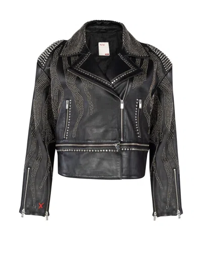 Pcfg Store Leather Jacket Stud Rocks Details