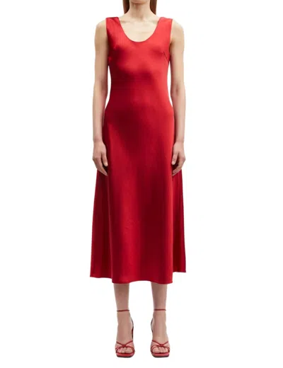 Samsoe Sasumma Dress In Scarlet Sage In Red
