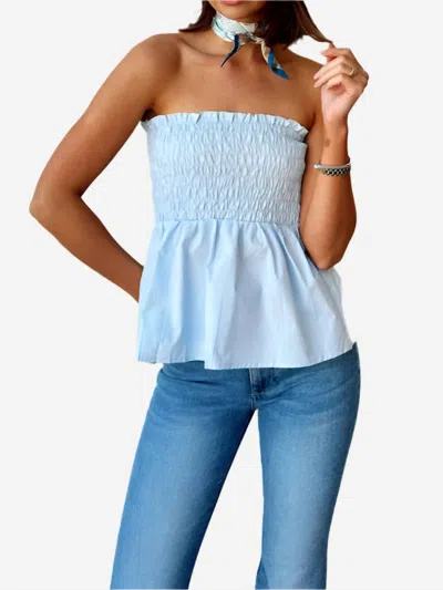Deluc Palmeira Top In Sky In Blue