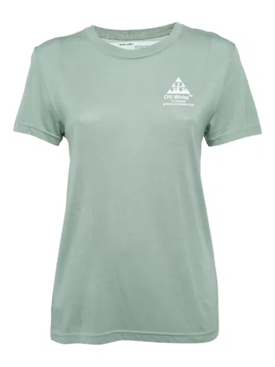 Pre-owned Off-white Flower Arrow T-shirt In Green