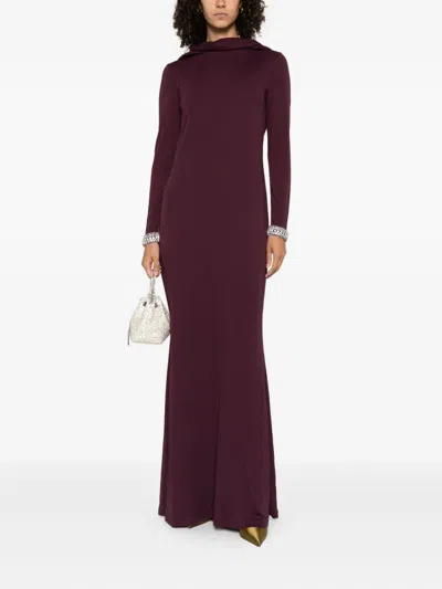 Stephane Rolland Embellished-cuffs Maxi Dress