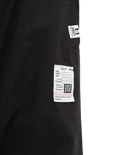 Miharayasuhiro Patch-pocket Ripstop Trousers In Black
