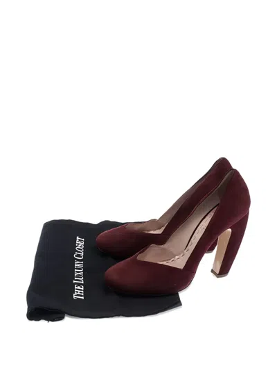 Pre-owned Miu Miu 120mm Suede Pumps