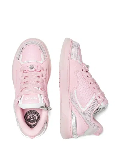 Versace Biggie Basket Sneakers In Pink