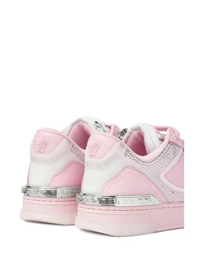 Versace Biggie Basket Sneakers In Pink