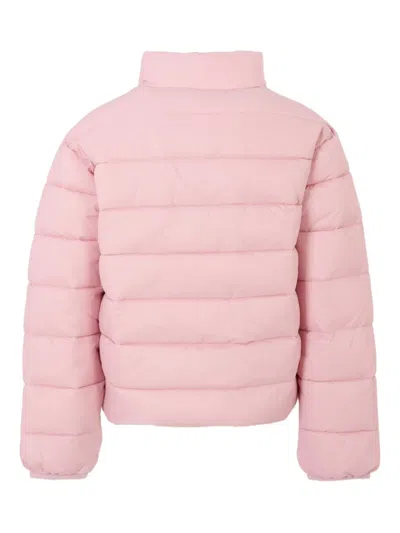 John Richmond Junior Logo-patch Padded Jacket In Pink