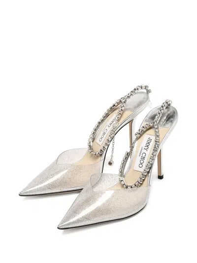 Pre-owned Jimmy Choo Crystal Ankle-strap Pumps